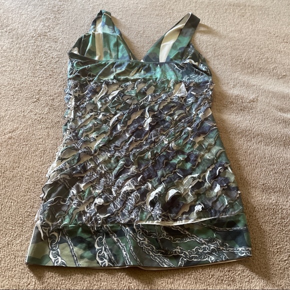 Summer Top Camo inspired with ruffles (reminds me of a mermaid) - Picture 4 of 5